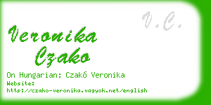 veronika czako business card